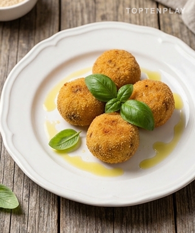 Croquettes de champignons à la Stracciatella : croustillantes dehors, fondantes dedans