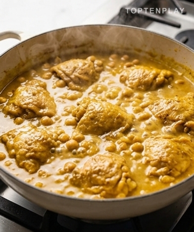 Versez et laissez mijoter sans couvercle