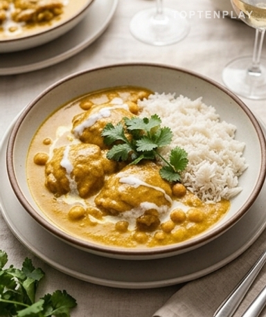 Curry de poulet à la coco : 3 épices, 30 minutes, un vrai goût indien