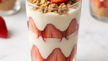 dessert-yaourt-fraise-facon-parfait-leger-cremeux- cover