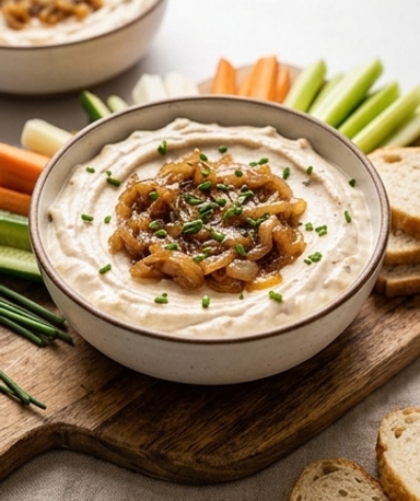 Dip à l'oignon caramélisé