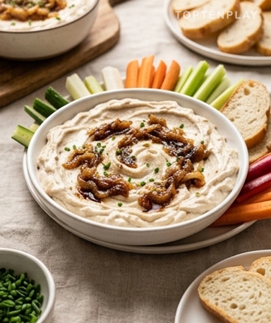 Dip à l'oignon caramélisé : la trempette apéro qui fait tout oublier