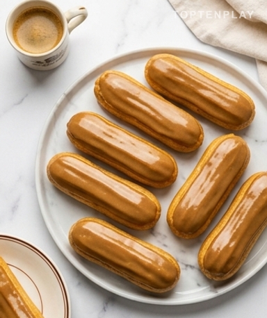 Hausgemachte Kaffee-Eclairs