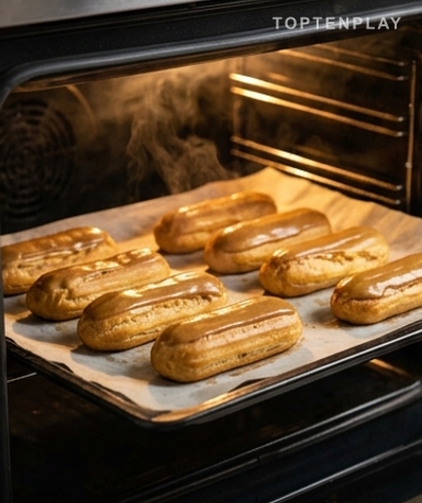 Füllen, glasieren, servieren