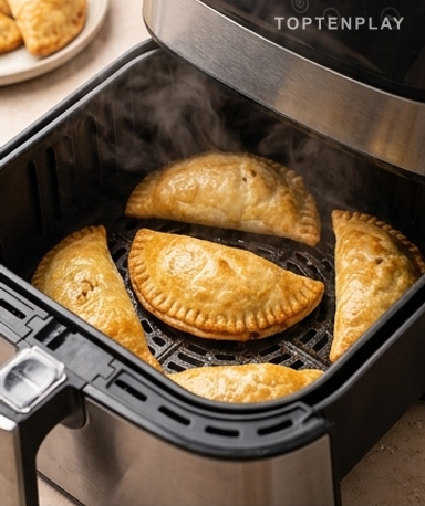 12 Minuten in der Heißluftfritteuse, und fertig