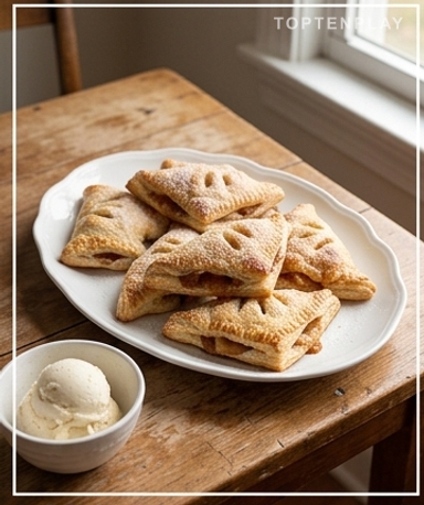 Express Apfel-Blätterteigtaschen