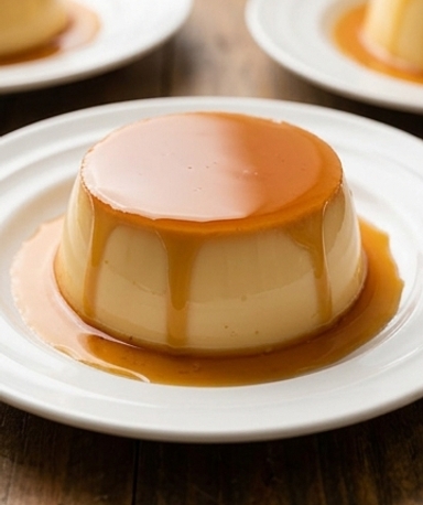Flan à la Fécule de Maïs au Caramel