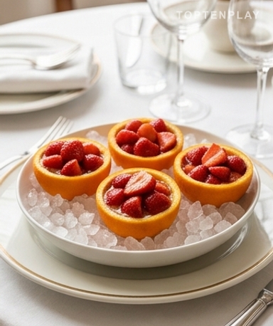 Fraises à la Maltaise : le dessert français qu'on sert sur glace pilée