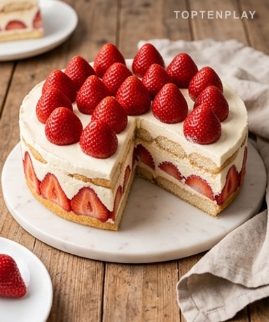 Fraisier express : crème mascarpone, fraises fraîches et zéro prise de tête