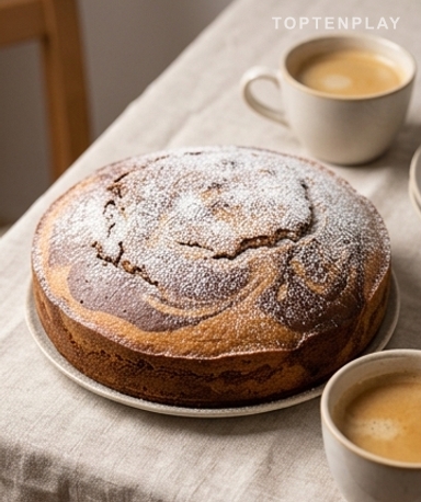 Gâteau au yaourt marbré choco-vanille : le moelleux qu'on refait tout le temps