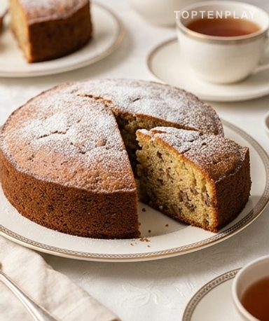 Saftiger Walnusskuchen