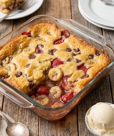 Gâteau Banana Split au Four