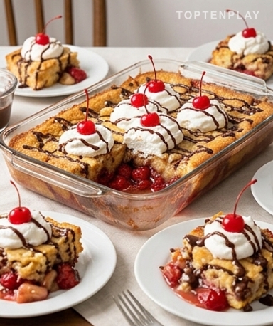 Gâteau Banana Split au Four : le dessert paresseux qui impressionne tout le monde