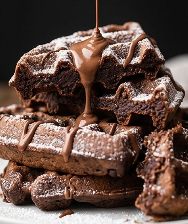 Gaufres façon brownie
