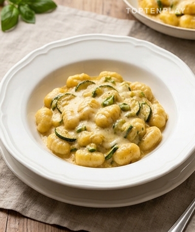 Gnocchi Nerano : la recette crémeuse aux courgettes et fromage fondant qui vient du bord de mer italien