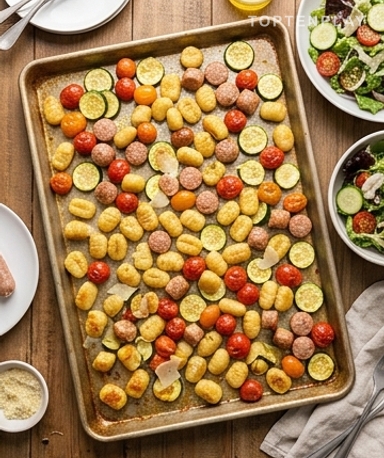 Gnocchis & Saucisses au Four : Le Dîner Tout-en-Un