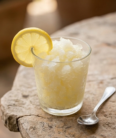 Granité au citron façon sicilienne