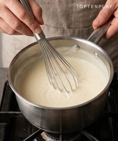 Eier in kaltem Wasser ansetzen, Punkt
