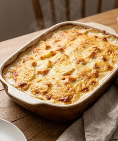 Gratin de Pommes de Terre au Saumon et Béchamel Maison