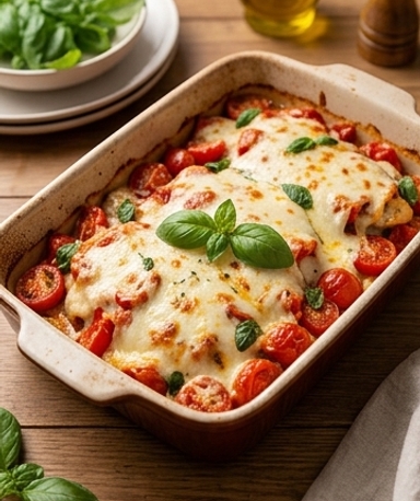 Gratin de Poulet à la Bruschetta