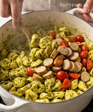 Tortellini untergaren — das ist gewollt