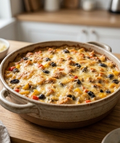 Gratin Léger de Thon aux Poivrons et Olives