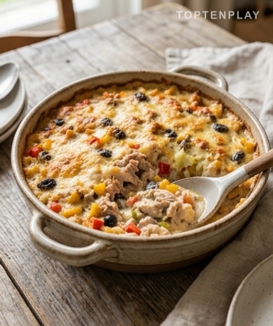 Gratin Léger de Thon aux Poivrons et Olives : Fondant, Protéiné et Prêt en Une Heure