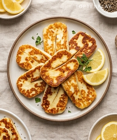 Knuspriger Halloumi aus der Pfanne