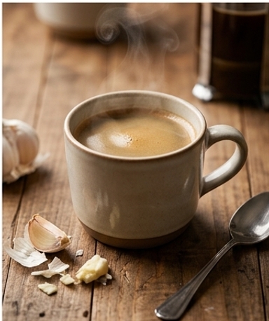 Infusion café à l'ail