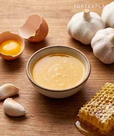 Eigelb-Knoblauch-Honig-Elixier