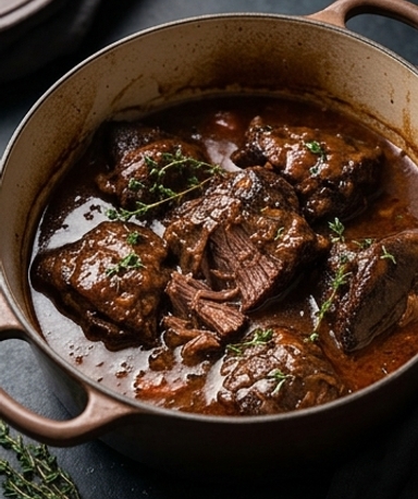 Joues de bœuf fondantes mijotées