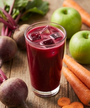 Jus betterave pomme carotte