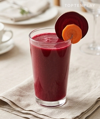 Rote Bete-Apfel-Karotten-Saft