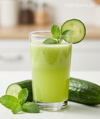 Hausgemachter Gurkensaft