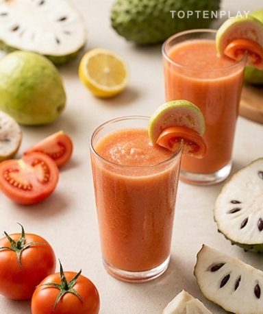Jus Soursop, Goyave & Tomate : Le Trio Tropical qui Fait du Bien au Corps