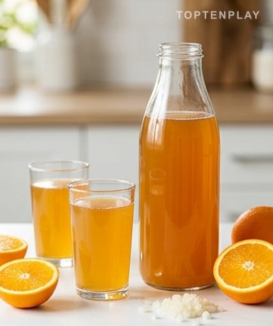 Kéfir à l'orange maison : la boisson fermentée pétillante qui cartonne