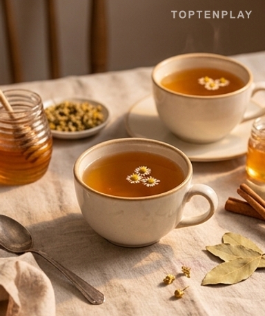 Zimt-Lorbeer-Kamillen-Aufguss