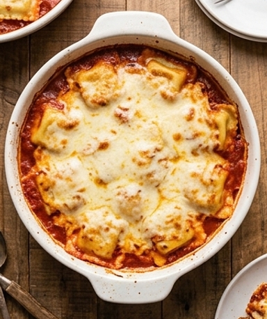 Lasagne aux raviolis à la mijoteuse