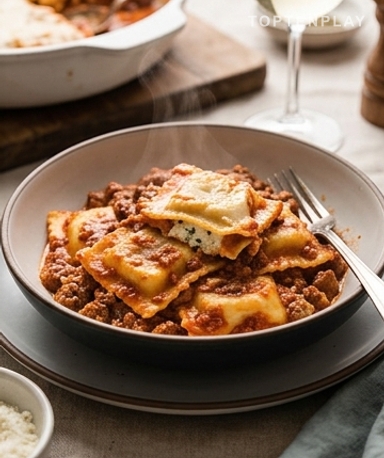 La lasagne aux raviolis à la mijoteuse : le dîner qui se fait tout seul