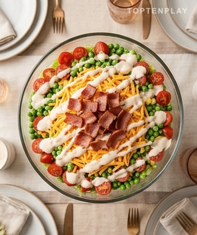 La salade en couches façon potluck : fraîche, colorée et impossible à résister