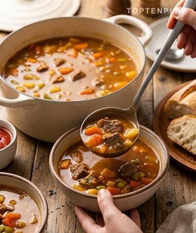 La Soupe de Bœuf aux Légumes qui Réchauffe Vraiment
