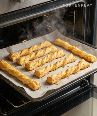 Das Anrichten, und der Effekt ist da