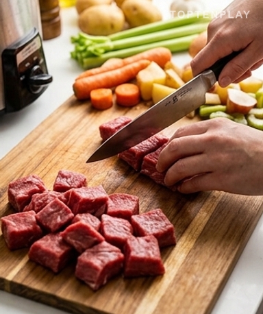 Farinez le bœuf avant de tout mettre dedans