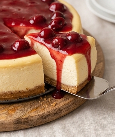 Cheesecake aux Cerises Maison