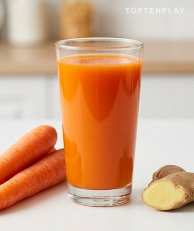 Le Jus Santé Carottes-Gingembre-Poivron pour des Yeux en Pleine Forme