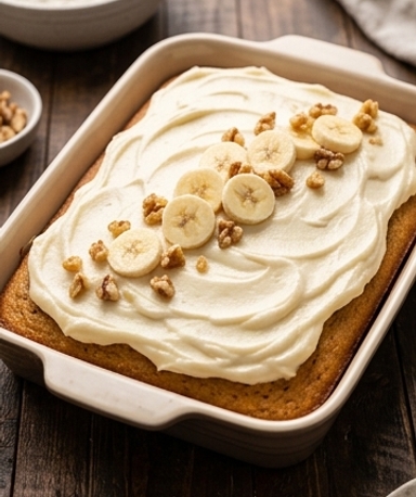 Gâteau à la Banane, Glaçage Cream Cheese
