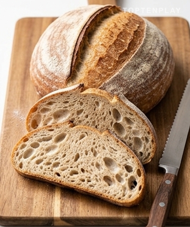 Hausgemachtes Sauerteigbrot