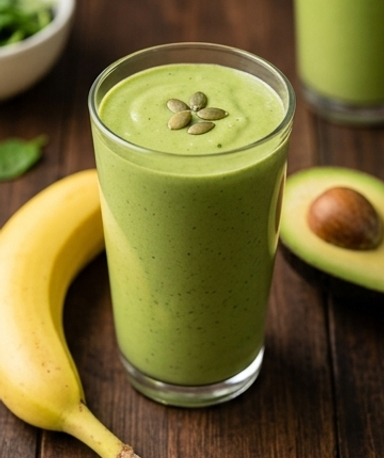 Smoothie Vert du Soir — Avocat, Banane & Magnésium