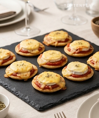 Mini Blinis Gratinés au Chèvre et Tomate : L'Apéro Parfait en 20 Minutes