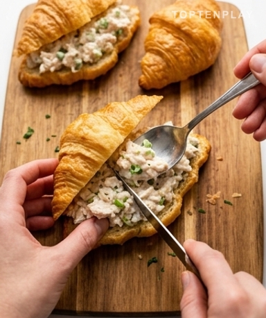 Ouvrez les croissants sans les massacrer